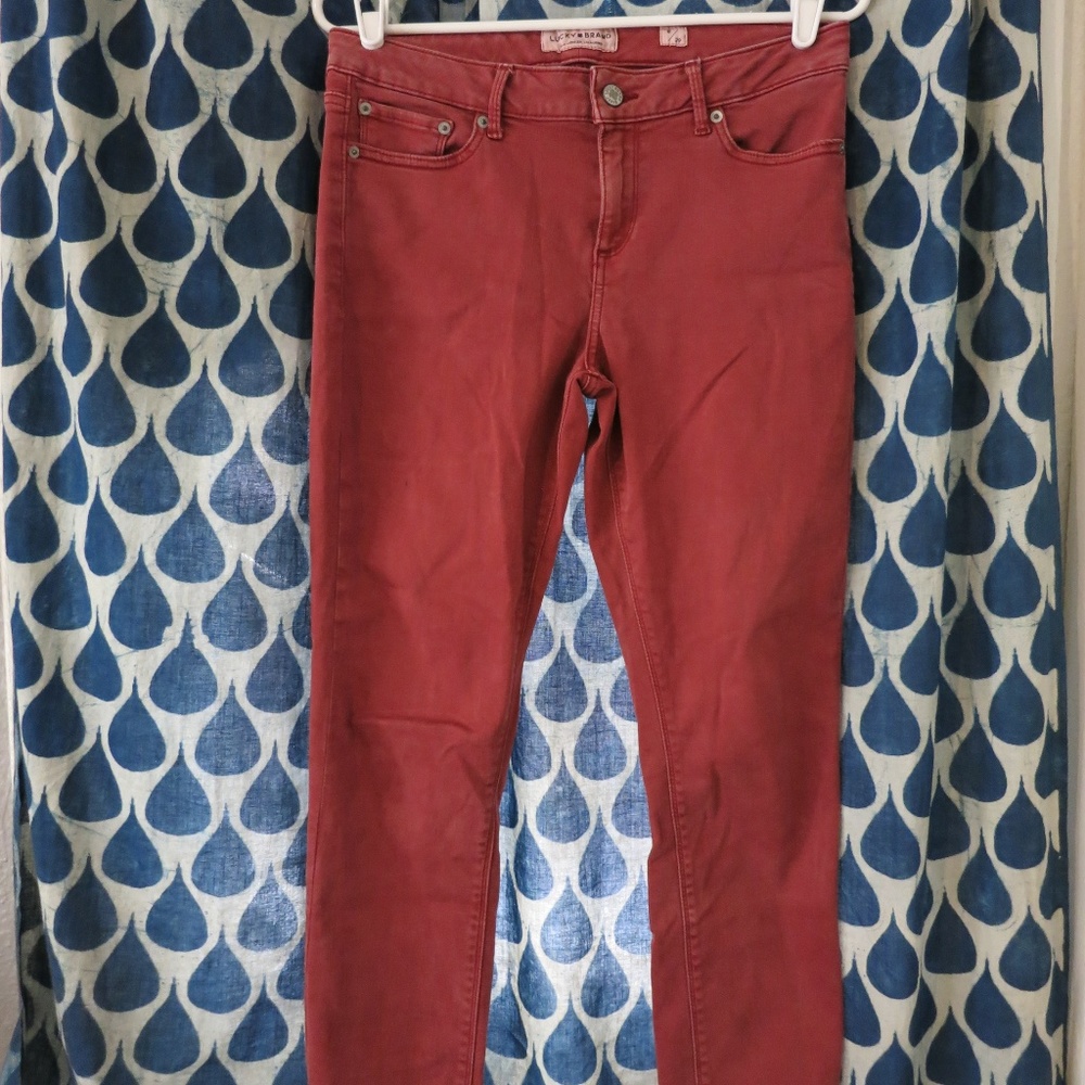 Lucky Brand Red Jeans, Size 8, Good condition
